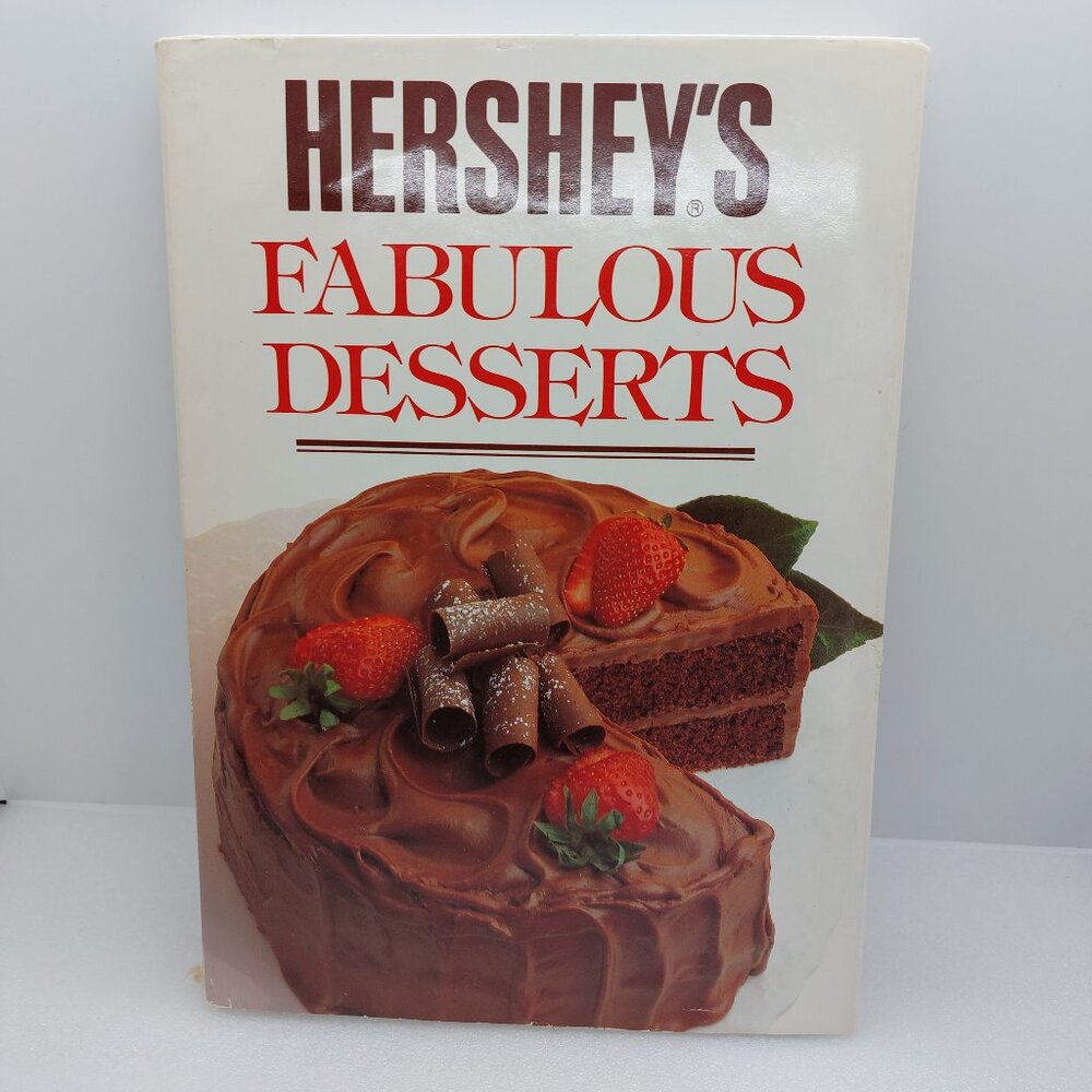 Vintage 1990's Hershey's Fabulous Desserts Hardcover Cookbook